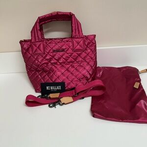 MZ Wallace mini metro deluxe tote in peony pearl